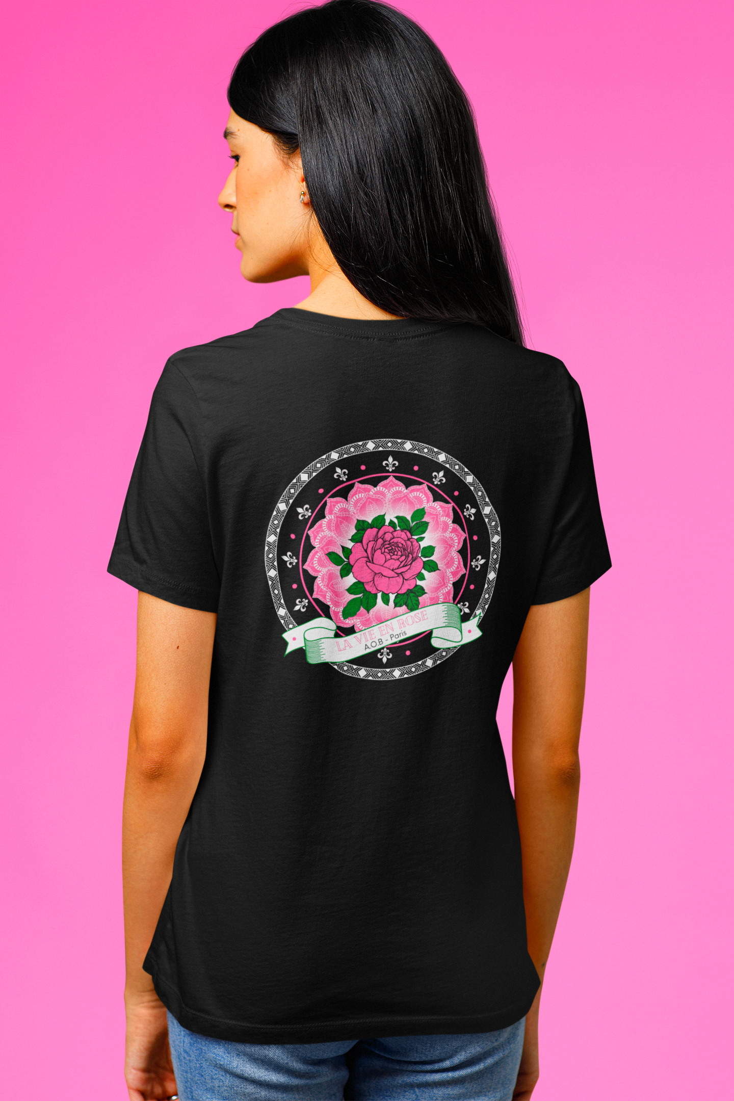 LE T-SHIRT "LA VIE EN ROSE"