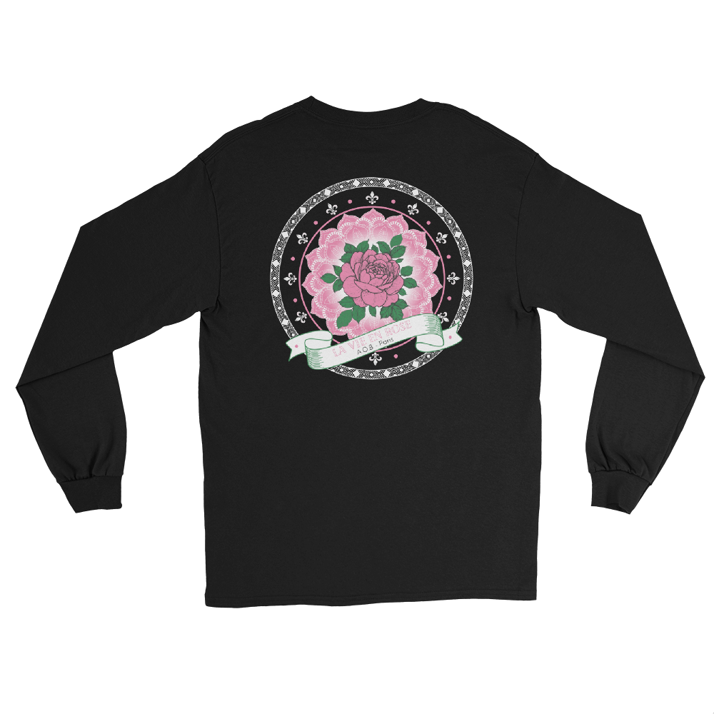 LE T-SHIRT MANCHES LONGUES "LA VIE EN ROSE"