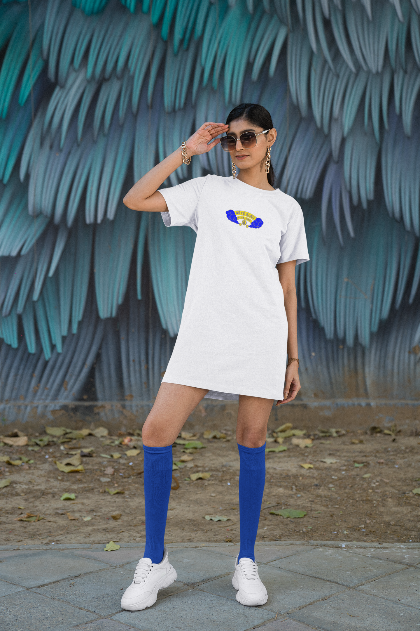 THE "BLUE DREAM" T-SHIRT DRESS 