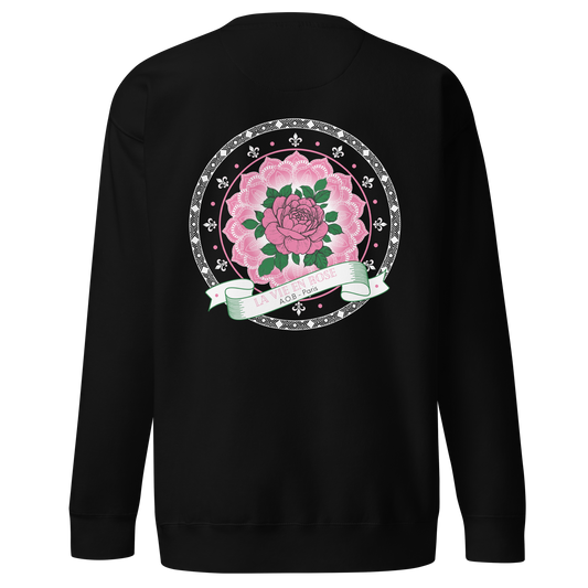 THE HOODLESS SWEATSHIRT "LA VIE EN ROSE" 