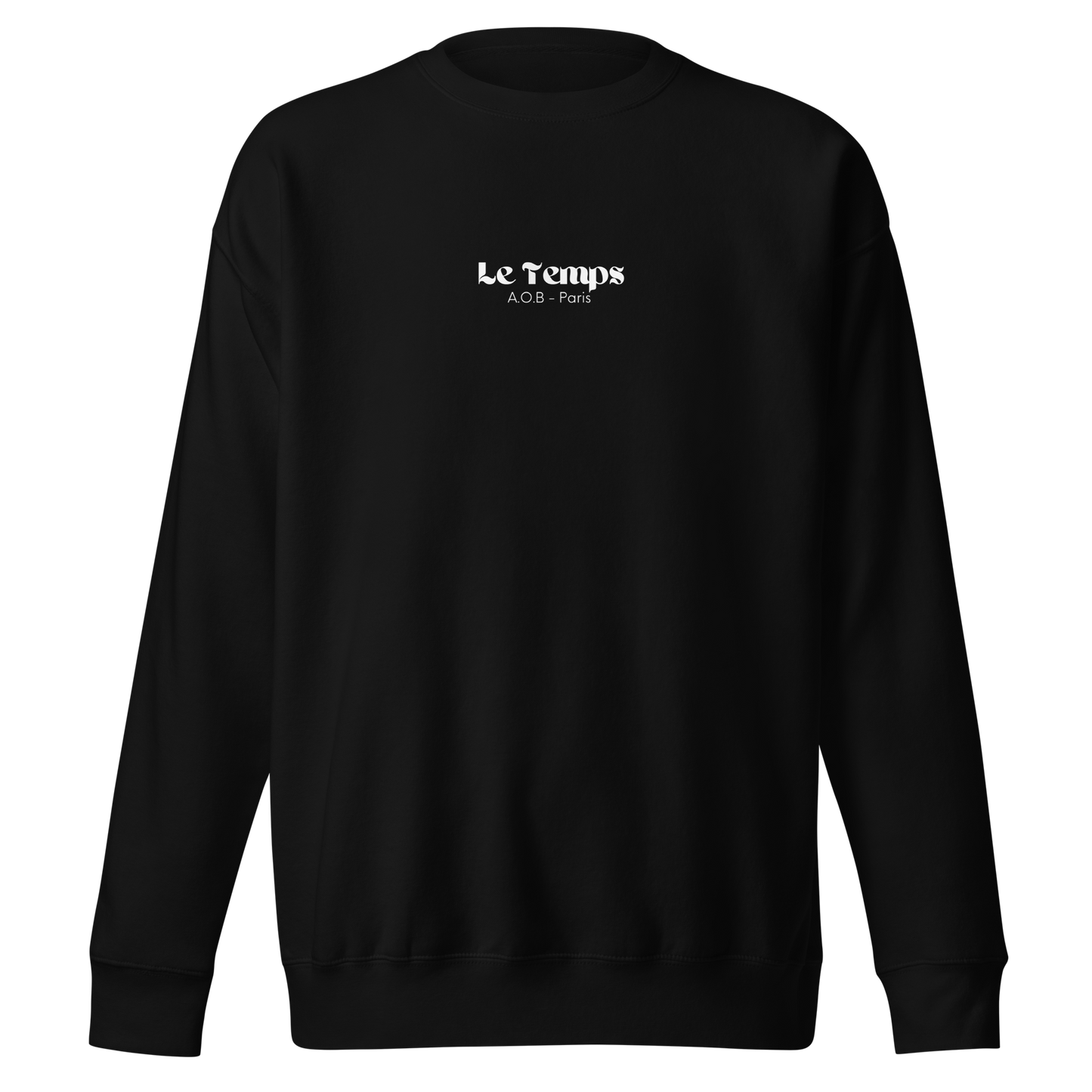 THE HOODLESS SWEATSHIRT "LE TEMPS" 