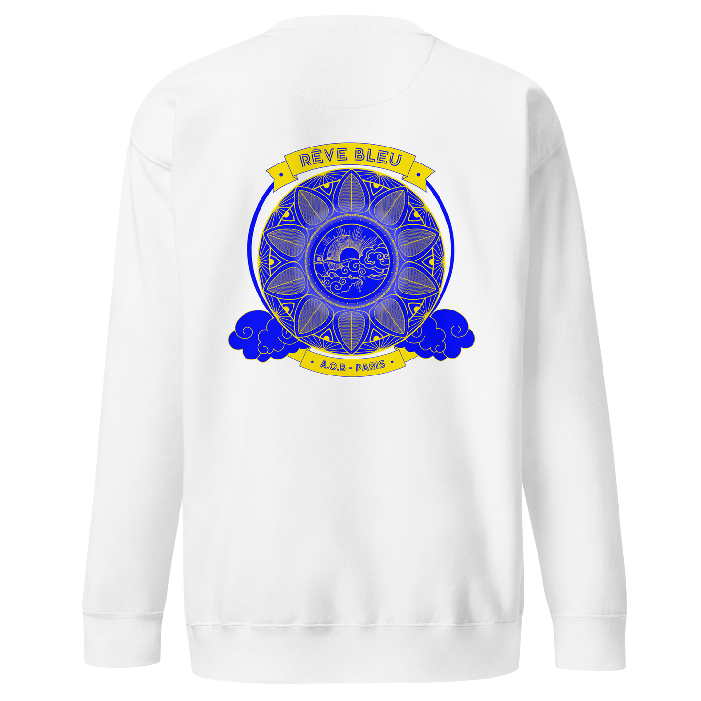THE "BLUE DREAM" HOODLESS SWEATSHIRT