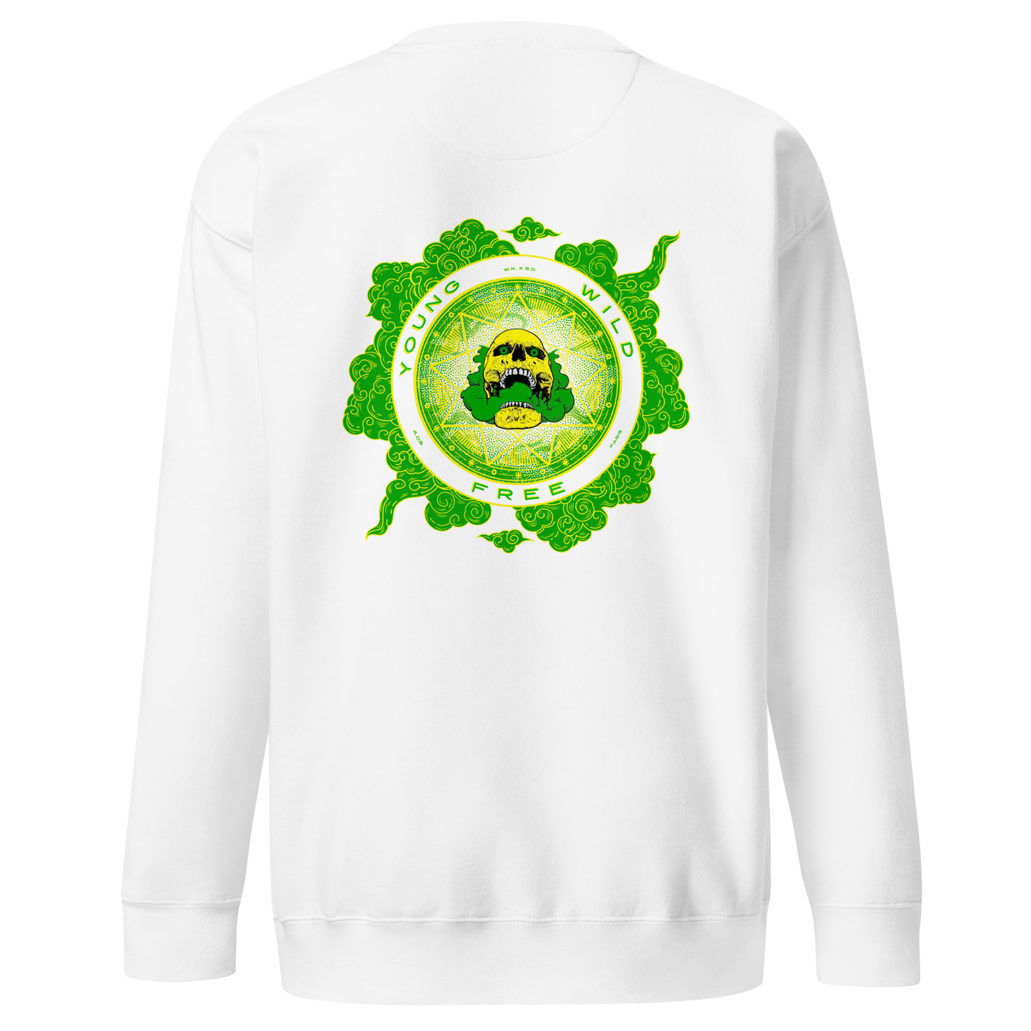 THE “YOUNG WILD &amp; FREE” HOODLESS SWEATSHIRT 